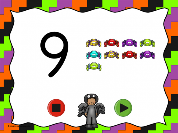 Halloween  Flash Card Set - Numbers 0-20 - Image 5