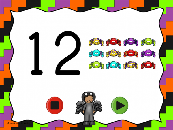Halloween  Flash Card Set - Numbers 0-20 - Image 4