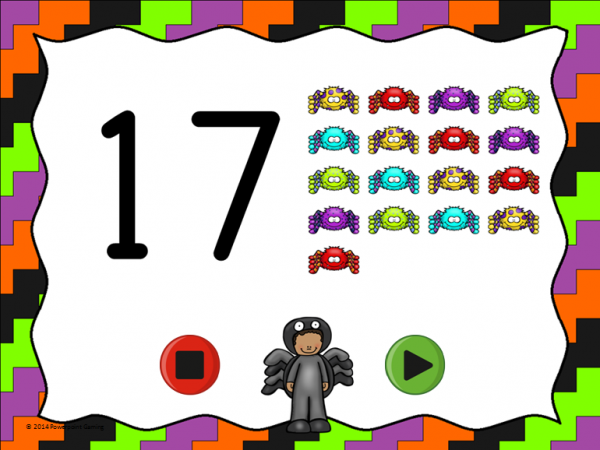Halloween  Flash Card Set - Numbers 0-20 - Image 3