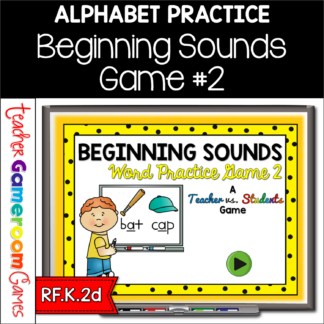 Identifying Beginning Sounds Teacher vs. Student Game 2