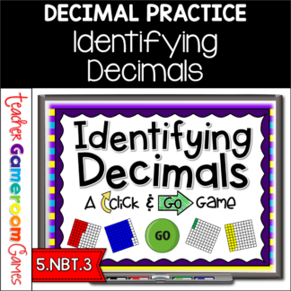 Identifying Decimals Click and Go Powerpoint Game