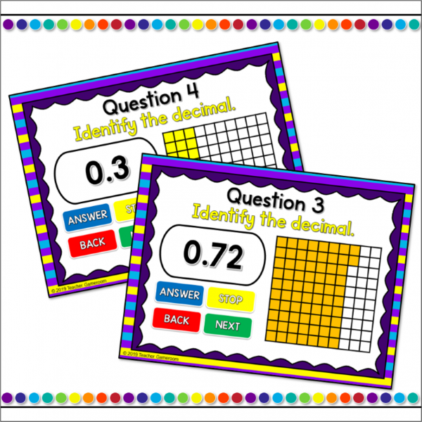 Identifying Decimals Click and Go Powerpoint Game - Image 2