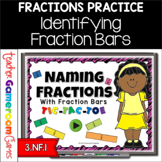 Identifying Fractions Tic-Tac-Toe Powerpoint Game