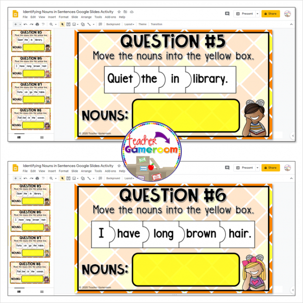 Identifying Nouns in Sentences Google Activity - Image 2