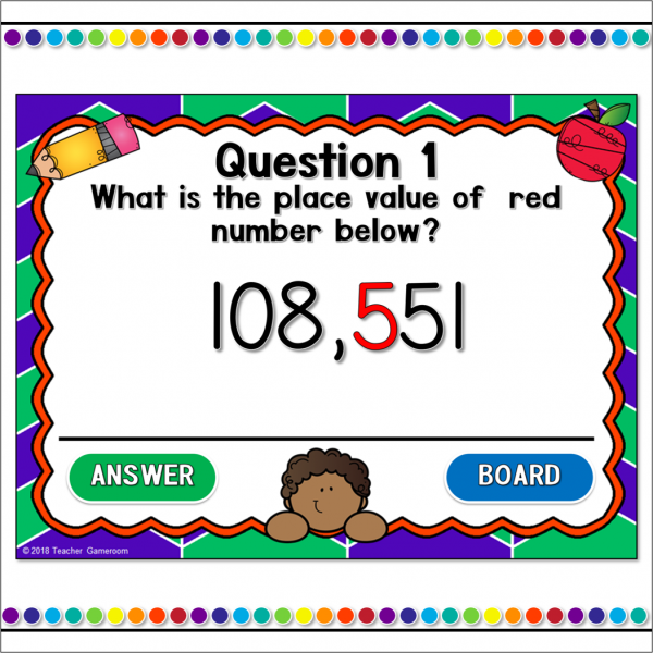 Identifying Place Value Student vs Student Powerpoint Game - Image 3
