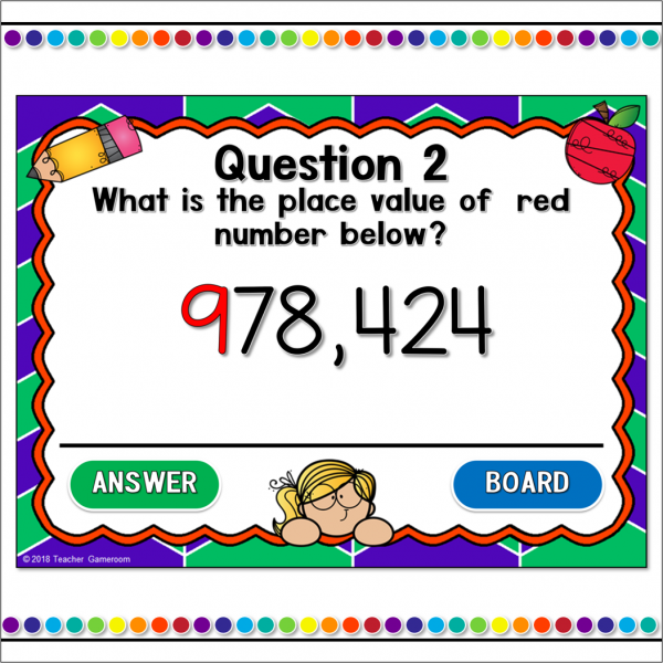 Identifying Place Value Student vs Student Powerpoint Game - Image 2