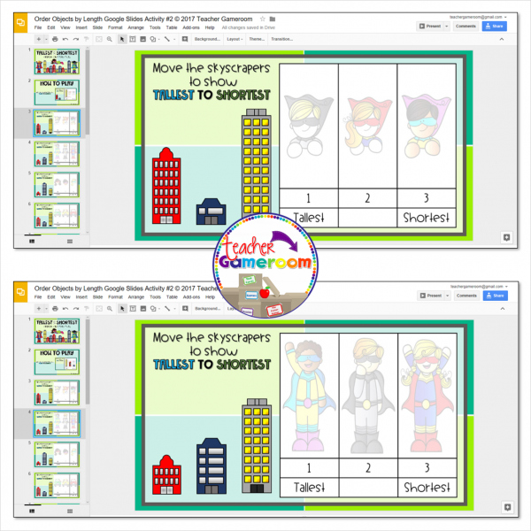 Distance Learning Order Objects by Length Google Activity - Image 3