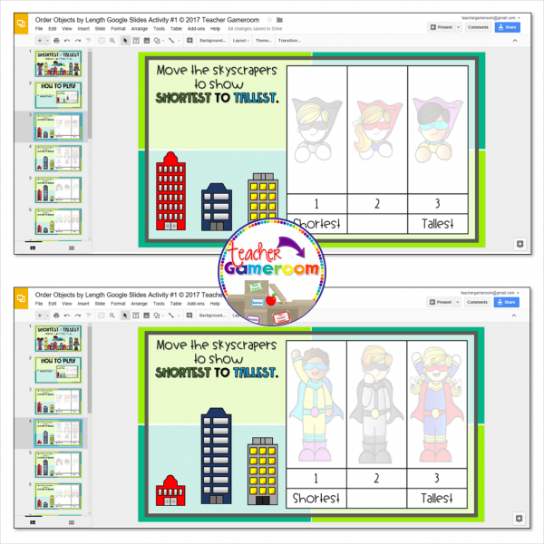 Distance Learning Order Objects by Length Google Activity - Image 4