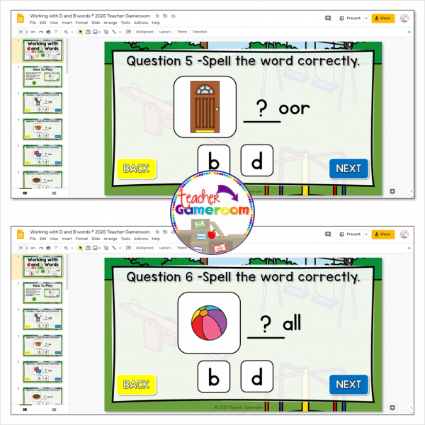 Letter B and D Google Activity - Image 2