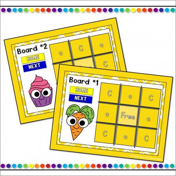Letter C Tic-Tac-Toe Powerpoint Game - Image 3