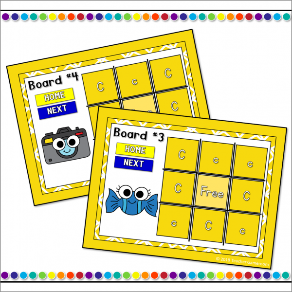 Letter C Tic-Tac-Toe Powerpoint Game - Image 2