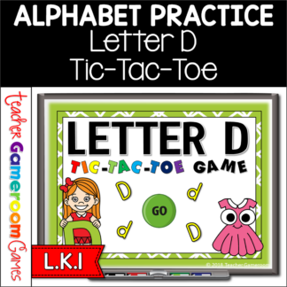 Letter D Tic-Tac-Toe Powerpoint Game