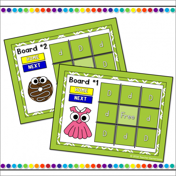Letter D Tic-Tac-Toe Powerpoint Game - Image 3