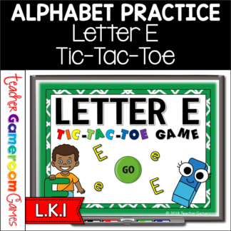 Letter E Tic-Tac-Toe Powerpoint Game