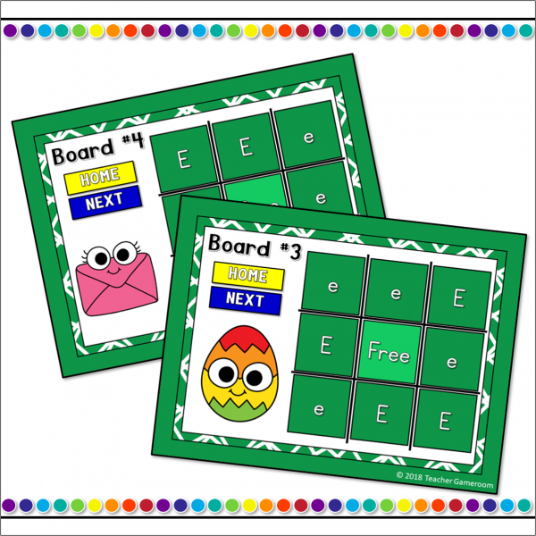 Letter E Tic-Tac-Toe Powerpoint Game - Image 2
