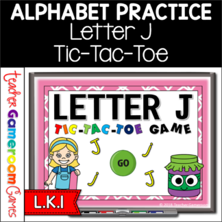 Letter J Tic-Tac-Toe Powerpoint Game