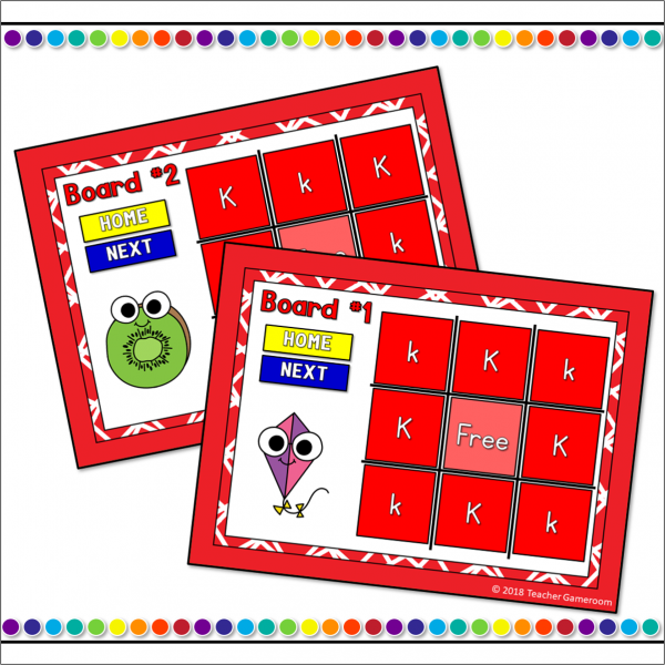 Letter K Tic-Tac-Toe Powerpoint Game - Image 2