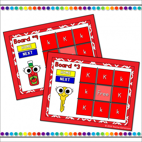 Letter K Tic-Tac-Toe Powerpoint Game - Image 3