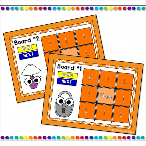Letter L Tic-Tac-Toe Powerpoint Game - Image 3