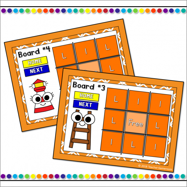 Letter L Tic-Tac-Toe Powerpoint Game - Image 2