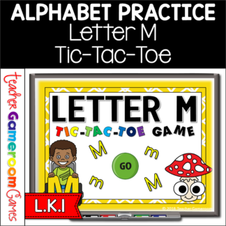 Letter M Tic-Tac-Toe Powerpoint Game