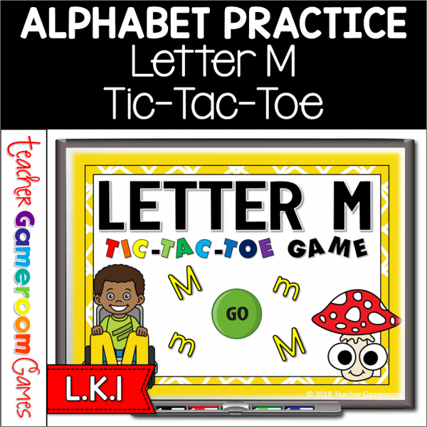 Letter M Tic-Tac-Toe Powerpoint Game