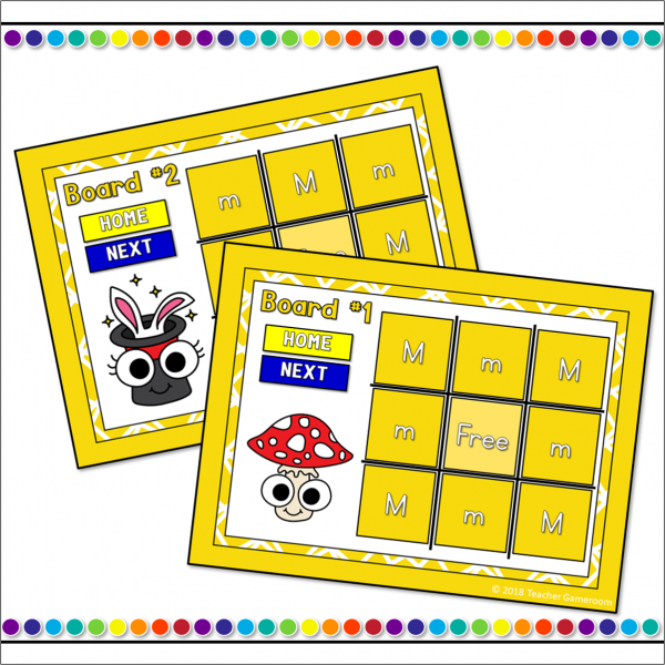 Letter M Tic-Tac-Toe Powerpoint Game - Image 3