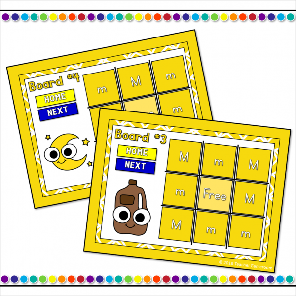 Letter M Tic-Tac-Toe Powerpoint Game - Image 2