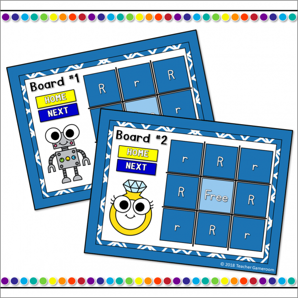 Letter R Tic-Tac-Toe Powerpoint Game - Image 3
