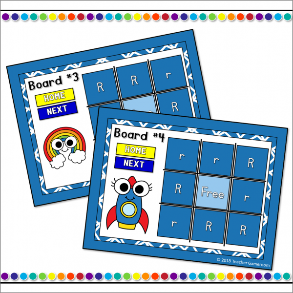 Letter R Tic-Tac-Toe Powerpoint Game - Image 2