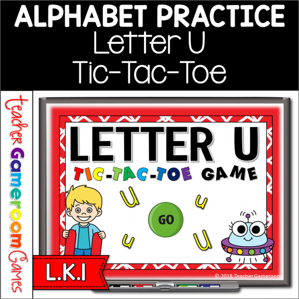 Letter U Tic-Tac-Toe Powerpoint Game