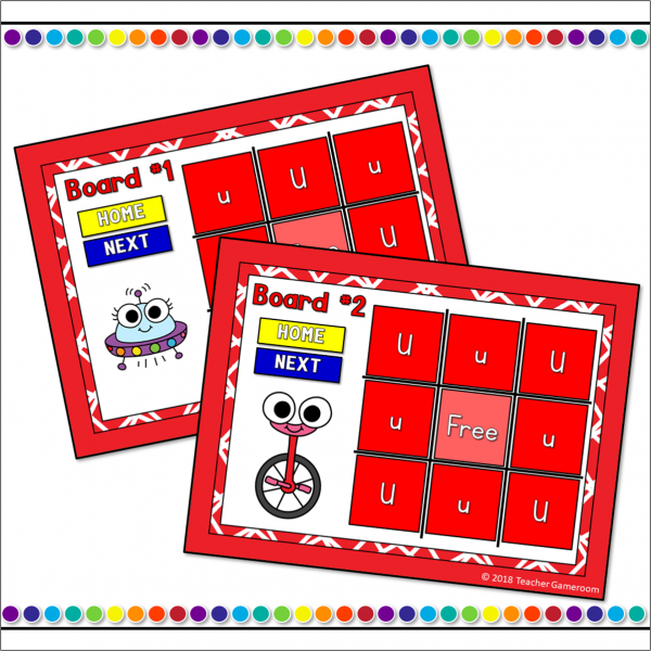 Letter U Tic-Tac-Toe Powerpoint Game - Image 3