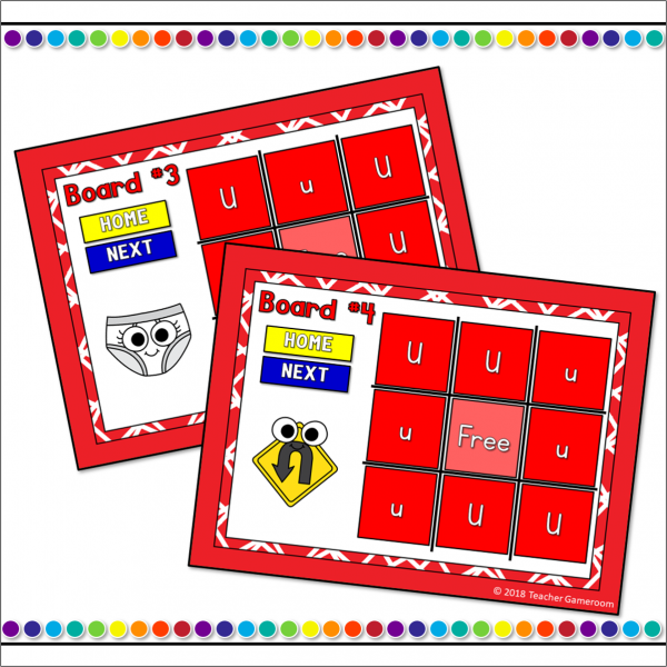 Letter U Tic-Tac-Toe Powerpoint Game - Image 2