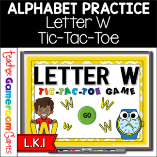 Letter W Tic-Tac-Toe Powerpoint Game