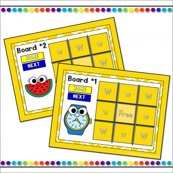 Letter W Tic-Tac-Toe Powerpoint Game - Image 3