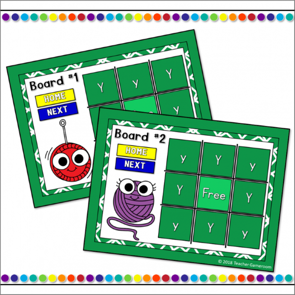 Letter Y Tic-Tac-Toe Powerpoint Game - Image 3