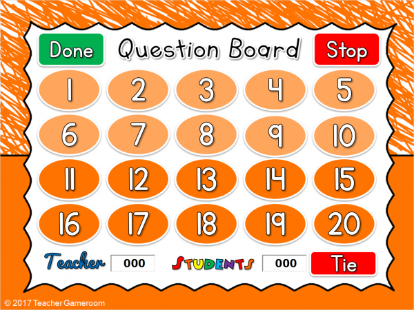 Line Graphs Teacher vs Student Powerpoint Game - Image 4