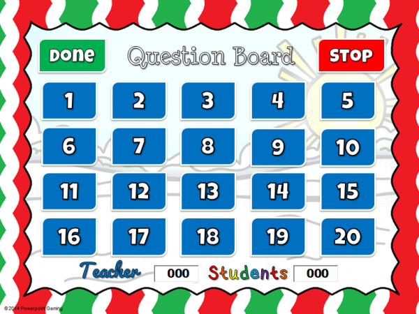 Making 10 Christmas Teacher vs Student Powerpoint Game - Image 4