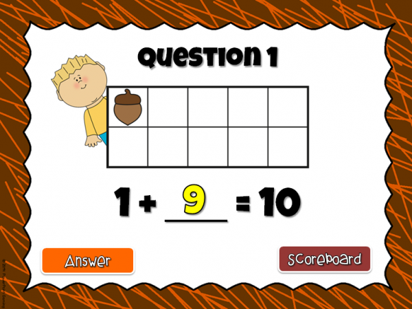 Making 10 Fall Teacher vs Student Powerpoint Game - Image 3