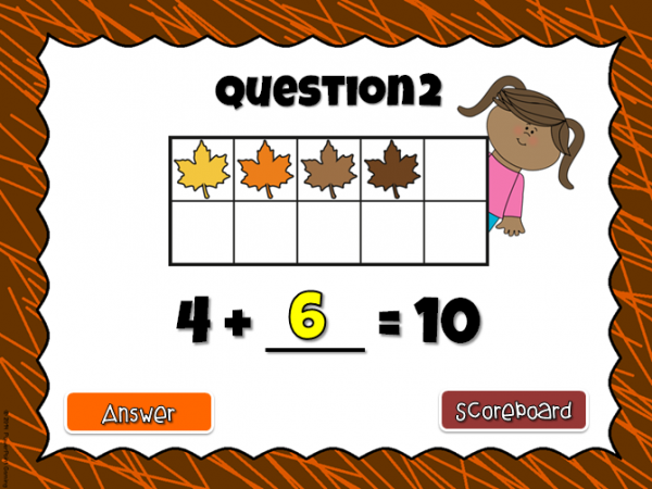 Making 10 Fall Teacher vs Student Powerpoint Game - Image 2