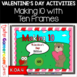 Making 10 Valentine's Day Teacher vs Student Powerpoint Game