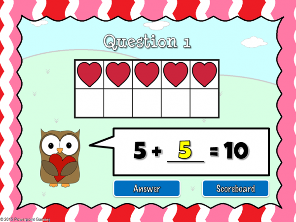 Making 10 Valentine's Day Teacher vs Student Powerpoint Game - Image 3