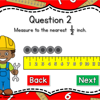 Measurement to the Half Inch Task Cards