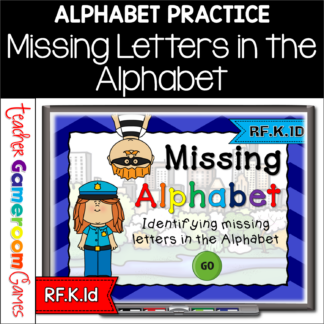 Missing Alphabet - Cops vs Robbers Powerpoint Game