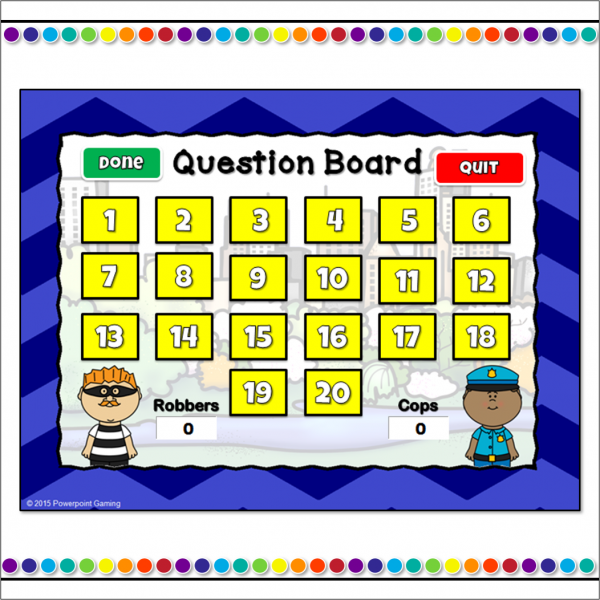 Missing Alphabet - Cops vs Robbers Powerpoint Game - Image 3
