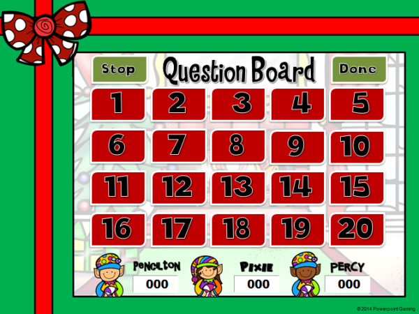 Missing Numbers in Multiplication Christmas Student vs Student Powerpoint Game - Image 4