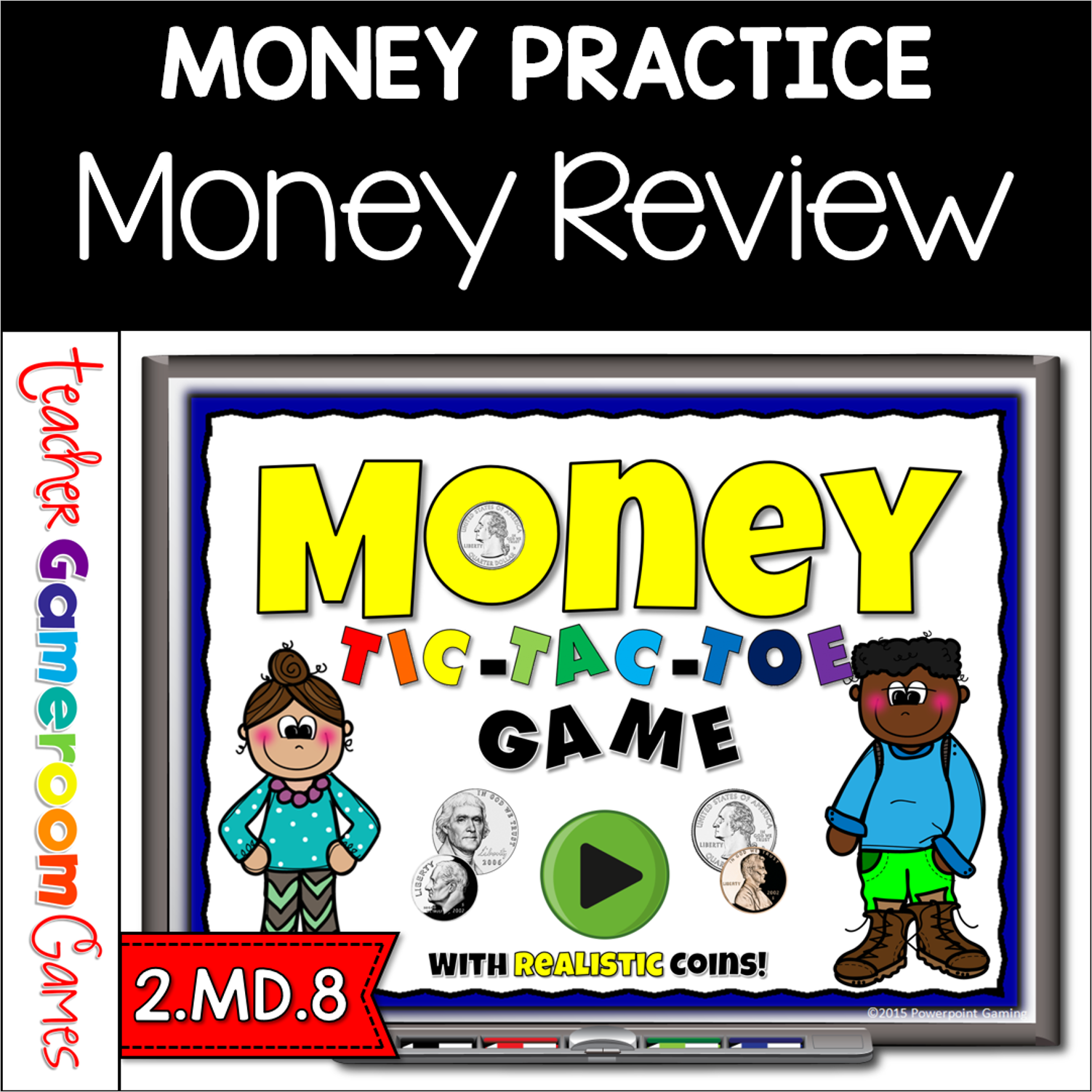 Money Tic Tac Toe Powerpoint Game Cover