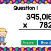 Multiplication 6 Digit by 3 Digit Teacher vs Student Powerpoint Game - Image 2