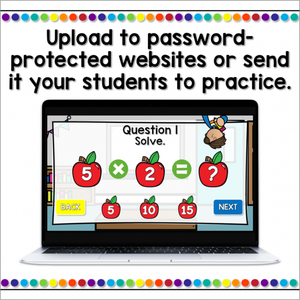 Multiplication Self-Checking Powerpoint Game - Image 4