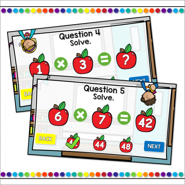 Multiplication Self-Checking Powerpoint Game - Image 2